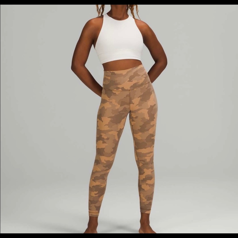 Lululemon Align High-Rise Pant 25” Heritage 365 Camo Beige Multi